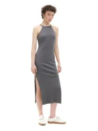 szara-dluga-plisowana-sukienka-cropp-s