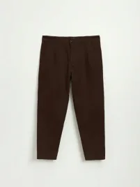 brazowe-bawelniane-gladkie-spodnie-jeansowe-carrot-house-s