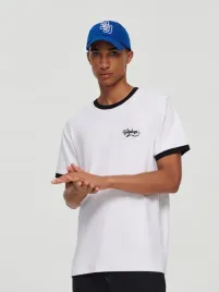 biala-bawelniana-luzna-koszulka-house-xxl