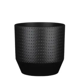 doniczka-o21-antracyt-okragla-donica-ceramiczna-wytlaczana