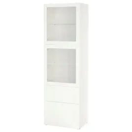 ikea-besta-lappviken-regal-biale-szklo-60x42x193cm