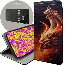 etui-z-klapka-do-realme-c55-wzory-smoki-dragon-taniec-smokow-futeral-case