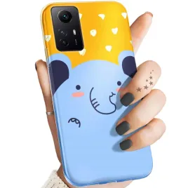 etui-do-xiaomi-redmi-note-12s-wzory-slon-slonie-sloniki-obudowa-pokrowiec