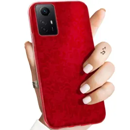etui-do-xiaomi-redmi-note-12s-wzory-czerwone-serca-roze-obudowa-pokrowiec