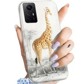 etui-do-xiaomi-redmi-note-12s-wzory-zyrafa-smieszne-sawanna-obudowa-case