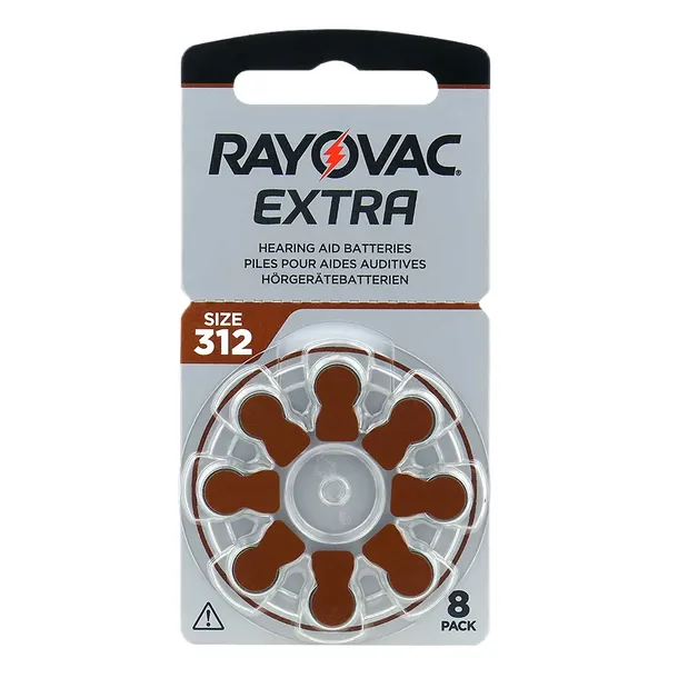 Baterie do aparatów słuchowych RAYOVAC EXTRA typ 312 - 40szt