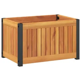 donica-ogrodowa-45x30x275-cm-lite-drewno-akacjowe-i-stal