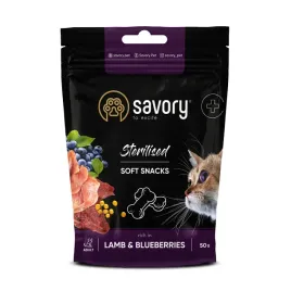 savory-przysmak-dla-kota-adult-sterilised-miekkie-losos-60g