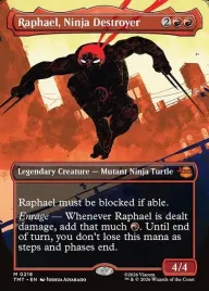mtg-raphael-ninja-destroyer-borderless-showcase-or-tmnt-2026-or-mythic-nm