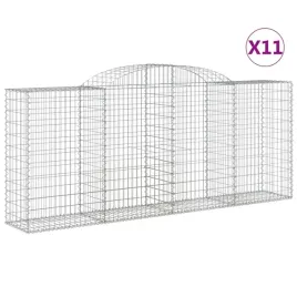 kosze-gabionowe-11-szt-300x50x120-140cm-galwanizowane-zelazo