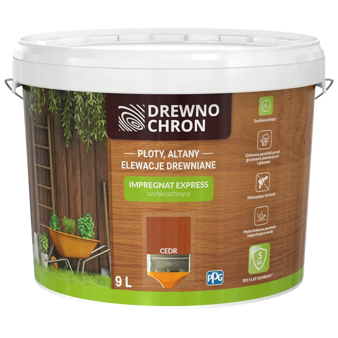 drewnochron-impregnat-express-9l-cedr