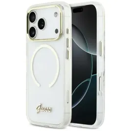 etui-guess-iml-script-metal-magsafe-do-iphone-17-pro-max-przezroczysty