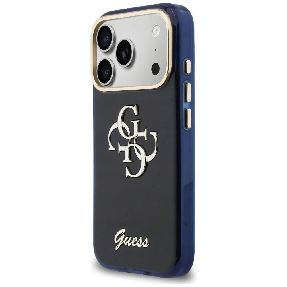 etui-guess-iml-4g-script-metal-do-iphone-17-pro-niebieski