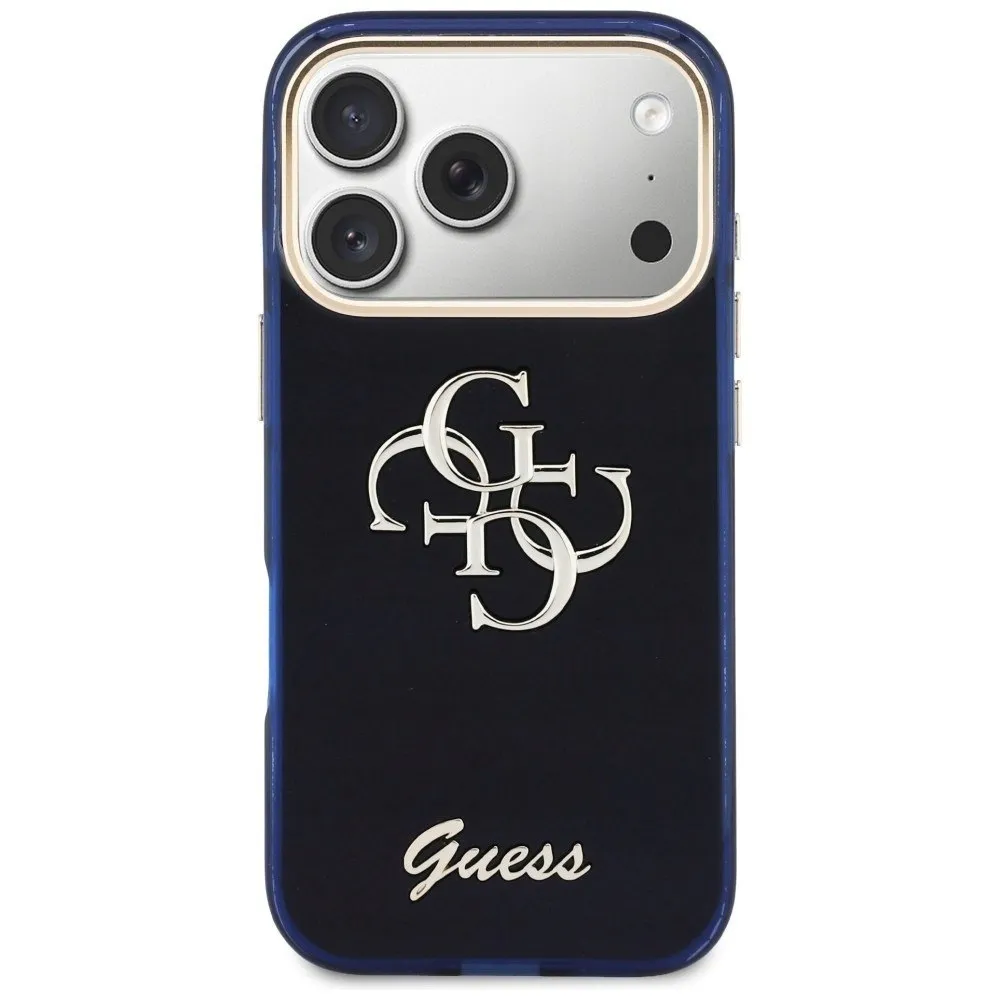 etui-guess-iml-4g-script-metal-do-iphone-17-pro-niebieski