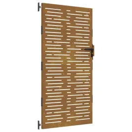 furtka-ogrodowa-85x175-cm-stal-kortenowska-motyw-prostokatow