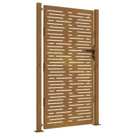 furtka-ogrodowa-105x180-cm-stal-kortenowska-motyw-prostokaty