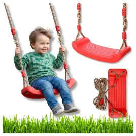 hustawka-dla-dzieci-ogrodowa-do-ogrodu-do-domu-deska-czerwona-na-linie