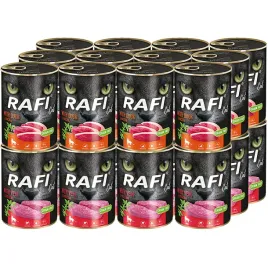 mokra-karma-dla-kota-rafi-w-puszce-mix-smakow-cielecina-kaczka-24-x-400-g