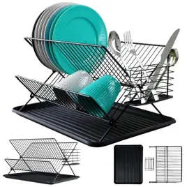 suszarka-naczynia-kuchenna-czarna-stojaca-ociekacz