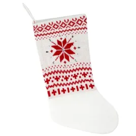 ozdoba-swiateczna-25x50-449a-biala-czerwona-sniezynki-skarpeta-but-new