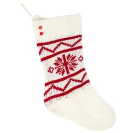 ozdoba-swiateczna-25x50-448-biala-czerwona-sniezynki-zygzak-skarpeta-but