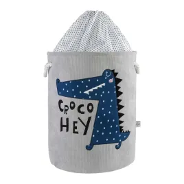 kosz-dzieciecy-na-zabawki-40x50-krokodyl-szary