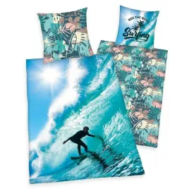 posciel-140x200-surfer-hawaje-poszewka-morska-niebieska-70x90