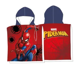 poncho-dla-dzieci-50x100-spiderman-czerwony-granatowy-recznik-z-kapturem