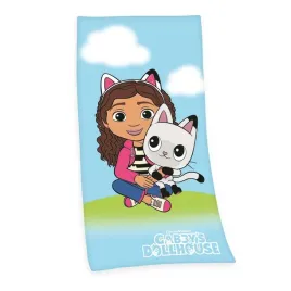 recznik-plazowy-75x150-koci-domek-gabi-niebieski-dzieciecy-bawelniany