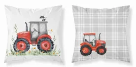 poszewka-40x40-czerwony-traktor-z-kotkiem-mayamoo