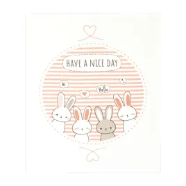 kocyk-dzieciecy-welurowy-80x100-bunnies-rozowy-kremowy-zwoltex