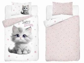 posciel-dziecieca-90x120-kotek-rozowe-gwiazdki-mayamoo