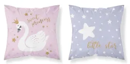 poszewka-40x40-labedz-w-koronie-gwiazdki-pudrowa-rozowa-jasna-fioletowa