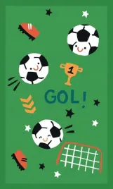 reczniczek-do-przedszkola-30x50-kids-zielony-pilka-nozna-bawelniany-350g-m2