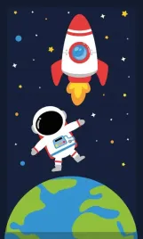 reczniczek-do-przedszkola-30x50-kids-granatowy-kosmos-bawelniany-350g-m2