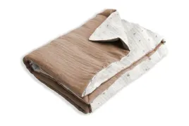 kocyk-75x100-muslin-designe-kremowy-ciemny-bezowy-babymatex