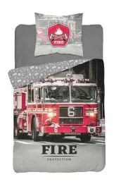 posciel-160x200-straz-pozarna-woz-strazacki-szara-czerwona-fire-brigade