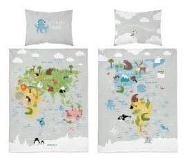 posciel-bawelniana-90x120-mapa-swiata-szara-mayamoo