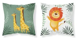 poszewka-40x40-zyrafy-lew-biala-zielona-dwustronna-mayamoo