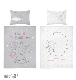 posciel-bawelniana-100x135-slonik-a-mam-juz-tyle-lat-miesiecy-i-dni-kids-1