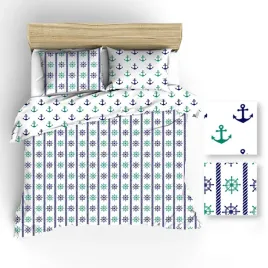 posciel-160x200-biala-kotwice-stery-granatowe-mietowe
