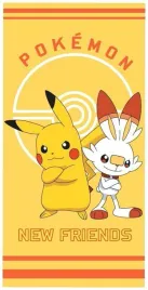 recznik-dzieciecy-70x140-pokemon-pikaczu-zolty-plazowy-bawelniany