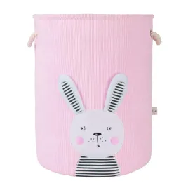 kosz-dzieciecy-na-zabawki-35x45-krolik-rozowy