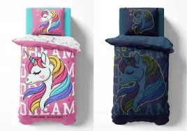 posciel-swiecaca-w-ciemnosci-160x200-jednorozec-unicorn-rozowa-fluo