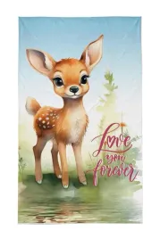 reczniczek-do-przedszkola-30x50-sarenka-niebieski-zielony-dzieciecy