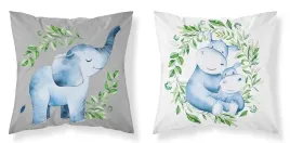 poszewka-bawelniana-40x40-slon-hipopotamy-biala-szara-dwustronna
