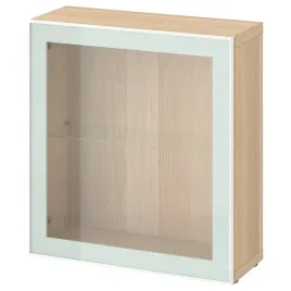 ikea-besta-witryna-dab-glassvik-zielen-60x22x64-cm