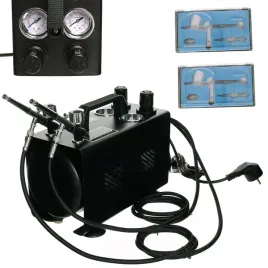kompresor-modelarski-as18t-auto-stop-zbiornik-1l-2-reduktory-2-aerografy