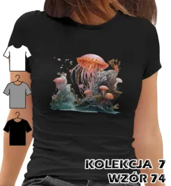 t-shirt-koszulka-damska-morskie-zwierzeta-morze-jezioro-meduzy-meduza-xs
