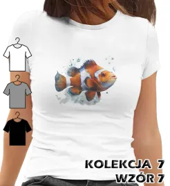t-shirt-koszulka-damska-morskie-zwierzeta-blazenek-rozdymka-osmiornica-xs
